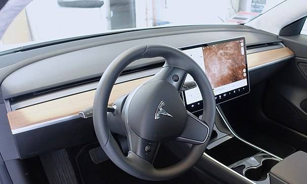 For Tesla Model 3/Y 17-22 Car Interior Dashboard Leather Dash Mat