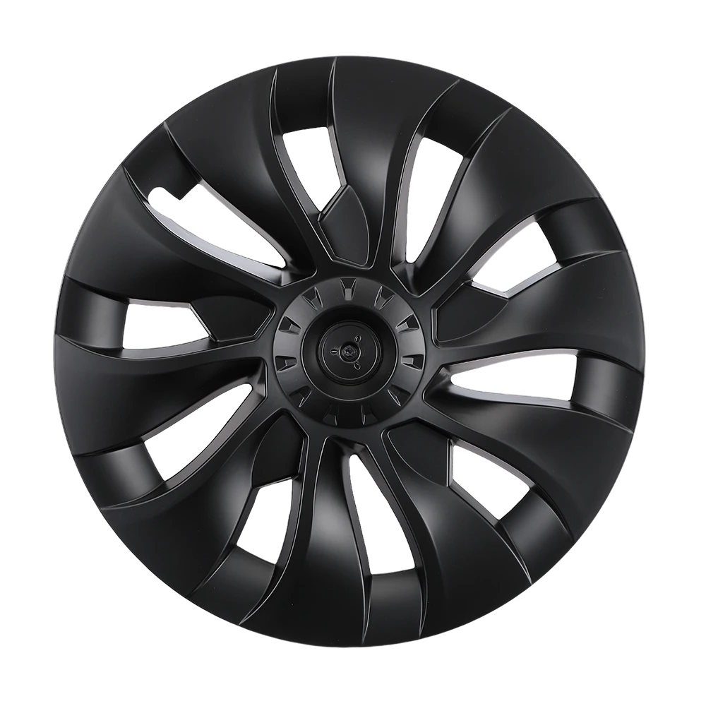 Tesla Model 3 Uberturbine Wheel Covers, 18Inch, Matte Black, Set of 4