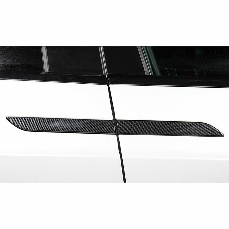 Tesla Model X Door Handle Covers, ABS, Carbon Fiber, Black Out Kit, 20