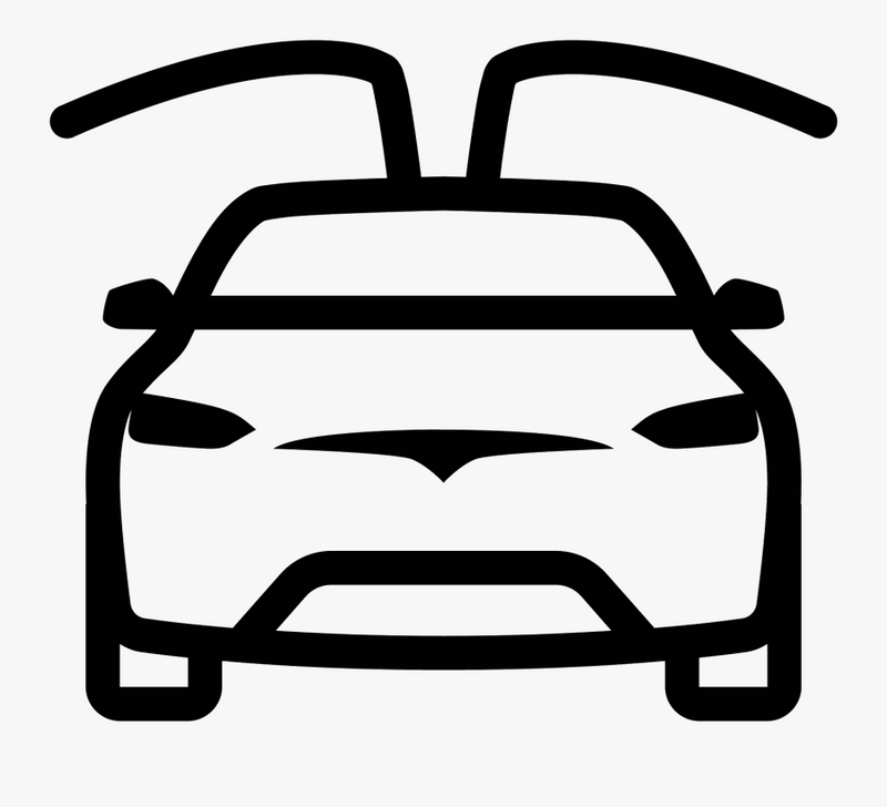Tesla Model X Vinyl Decals & Stickers