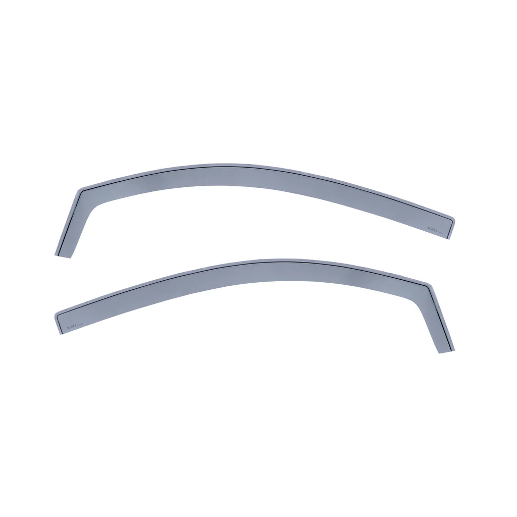 Fiat 500E Premium Side Window Deflectors, Smoke, In Channel, 2024-2025