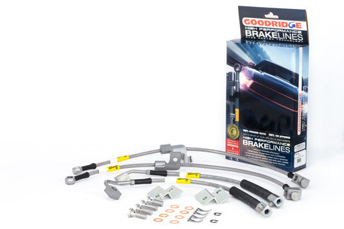 Tesla Model 3 Goodridge G-Stop Stainless Steel Brake Line Kit, 2017-2023
