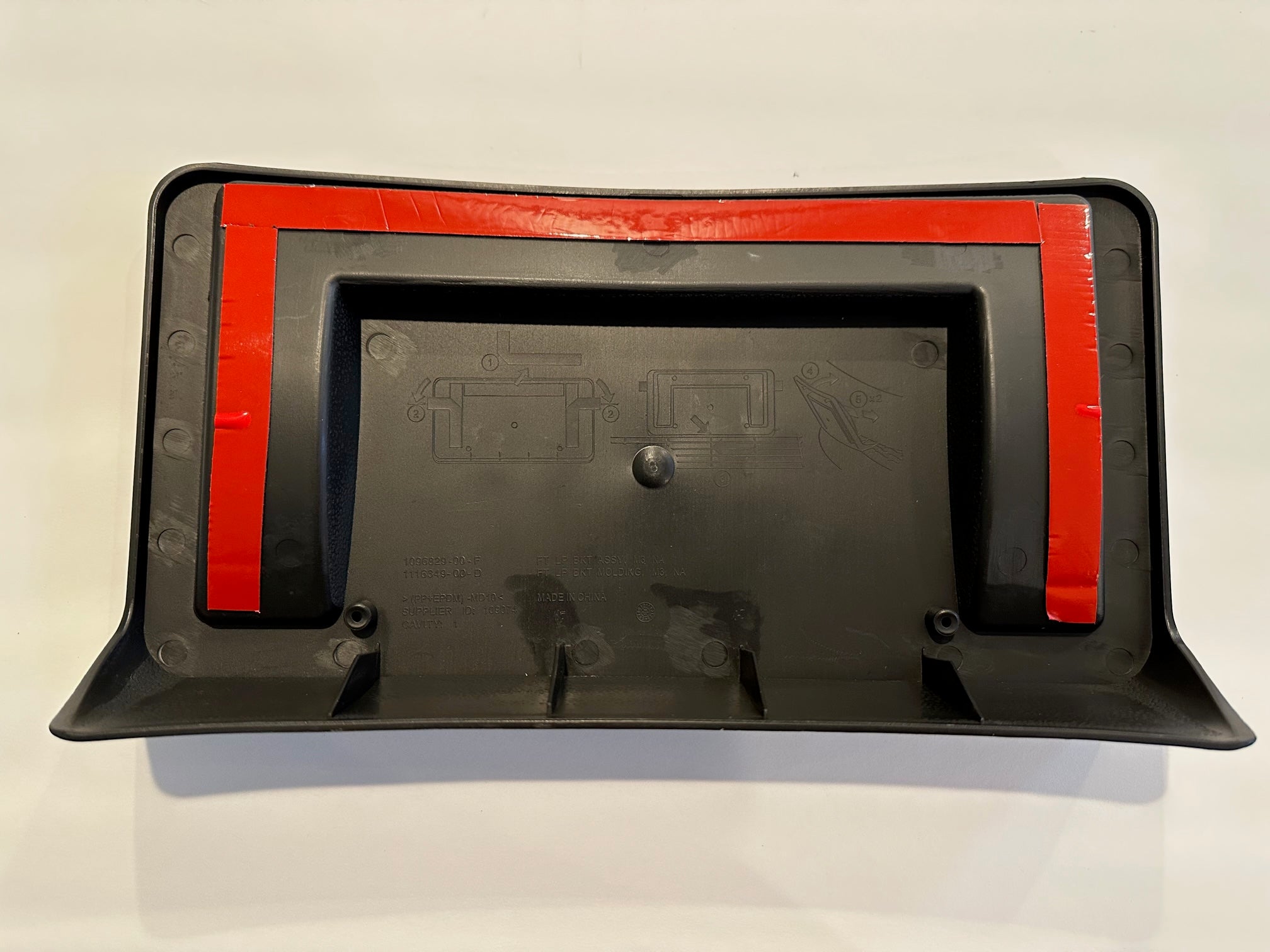 Tesla Model 3 Front License Plate Bracket Assembly Frame Support Holder, 2017-2023