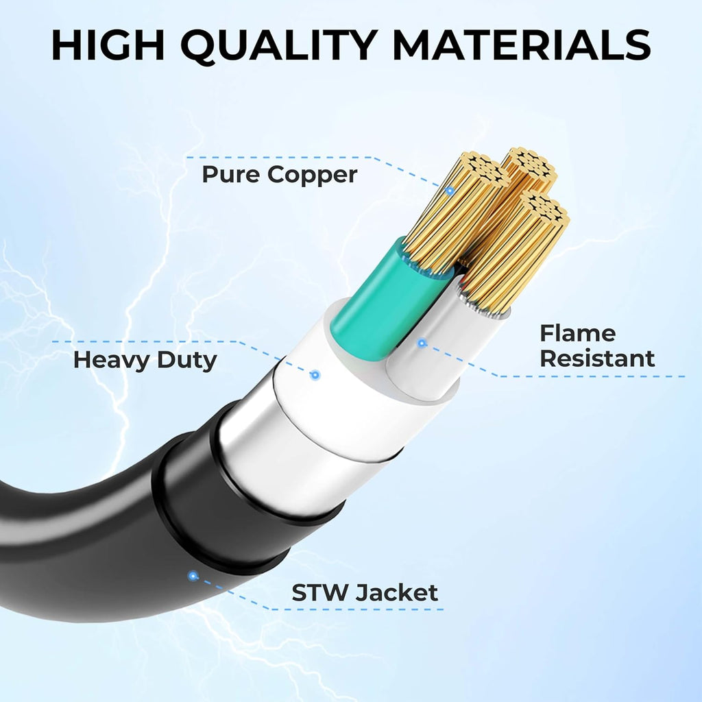 Tesla Model S, 3, X, Y, Cybertruck NEMA 10-30P to 14-50R EV Charger Adapter Cord, 50 Amp Dryer to 50 Amp EV for Level 2 Charging