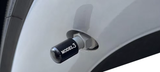 Tesla Model 3, Black Valve Stem Caps, Aluminum, 2017-2024