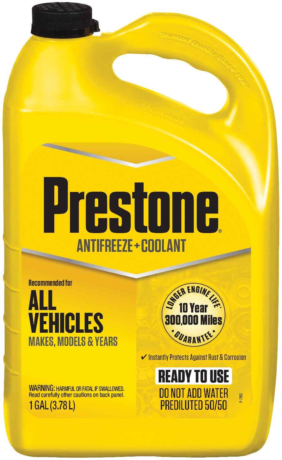 Chevy Bolt EV, EUV Prestone 50/50 Antifreeze Extended Life 50/50, Ready to Use Prediluted