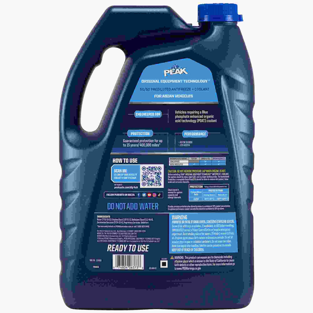 Nissan Leaf Drive Motor Coolant Extended Life Blue 50/50 Pre-diluted ,1 Gallon