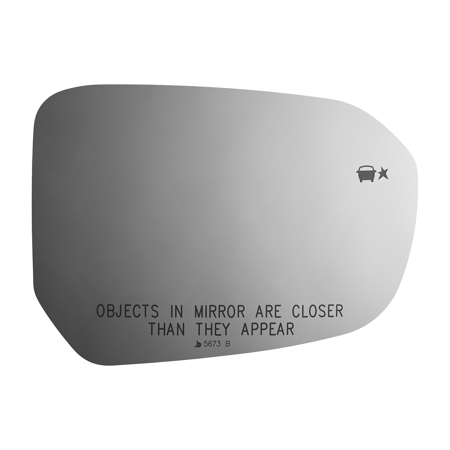 Chevy Volt Right Passenger Replacement Door Mirror Glass Lens, W/Blind Spot, 2016-2017