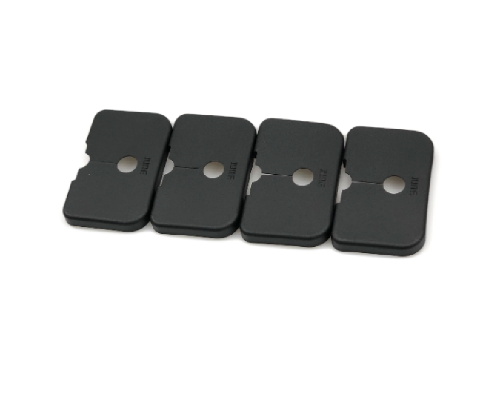 Tesla Model S, X Door Latch Protection Cover, 4-Piece Set, ABS, Black, 2012-2018