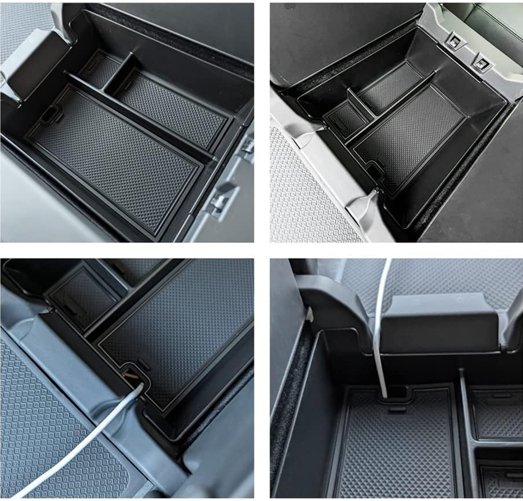 Center Console Armrest Storage Box Tray Organizer, Deep Edition for Rivian R1T, R1S