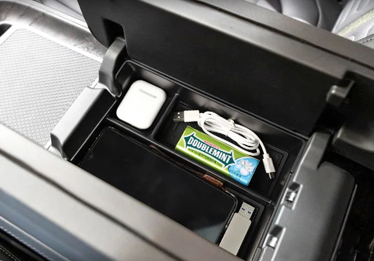 Center Console Armrest Storage Box Tray Organizer, Deep Edition for Rivian R1T, R1S