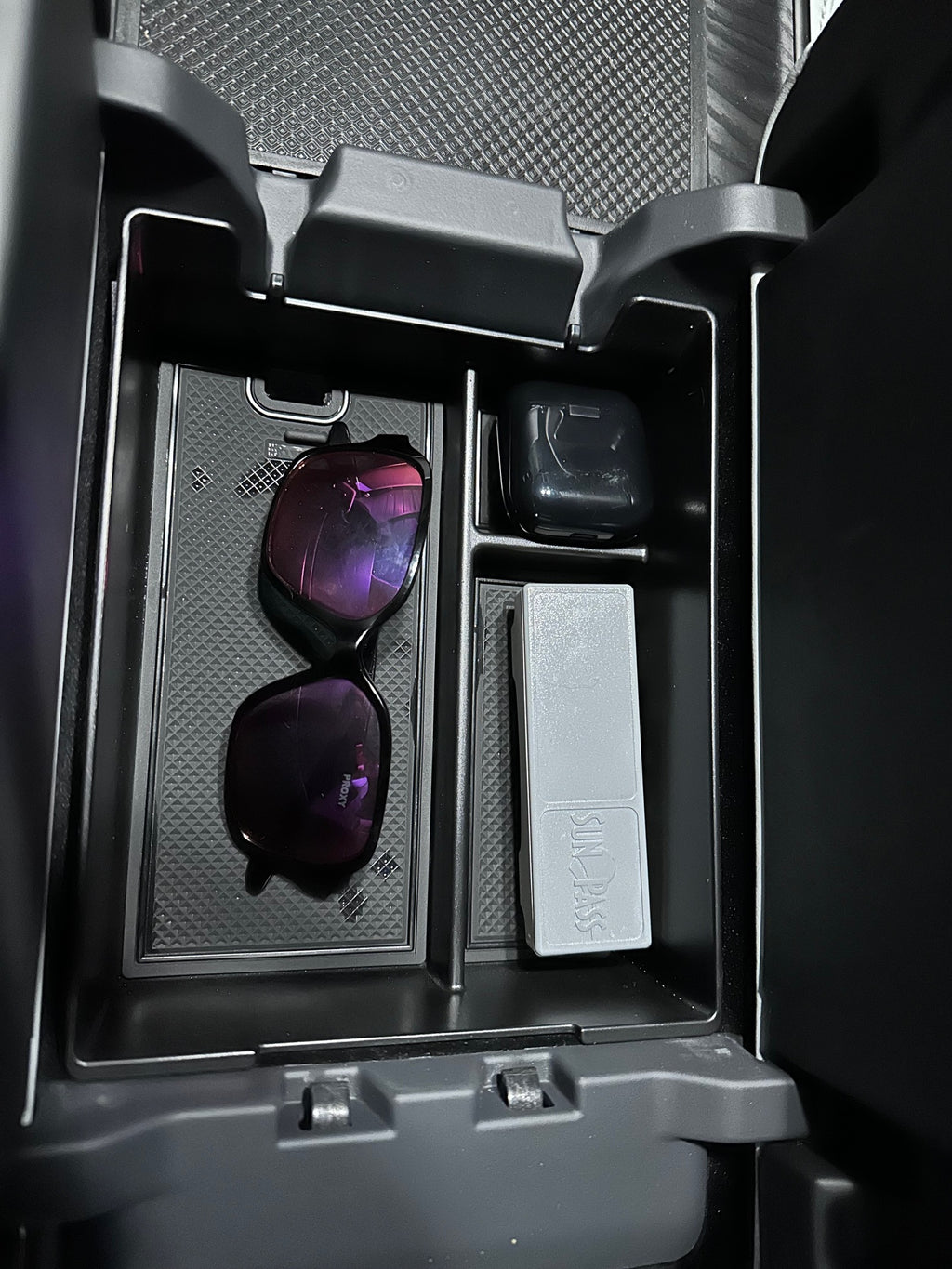 Center Console Armrest Storage Box Tray Organizer, Deep Edition for Rivian R1T, R1S