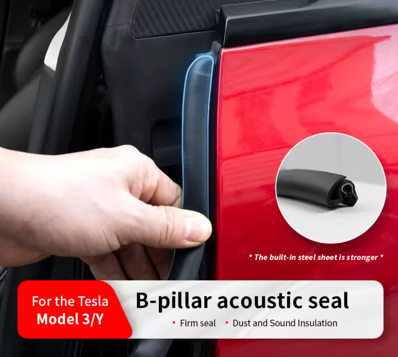 Tesla Model 3, Y B-Pillar Sound Insulation Sealing Strips