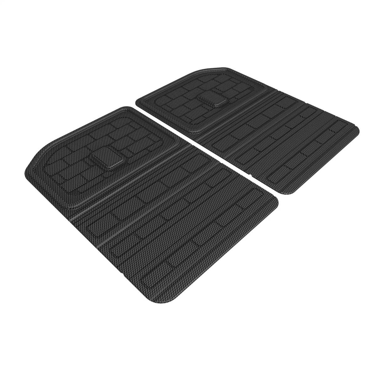 3D Maxpider Kagu Black 3rd Row Seat Back Protectors for Rivian R1S, 2022-2025