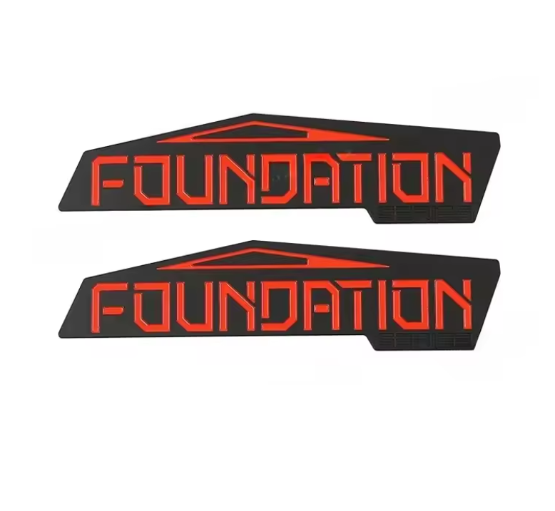 Tesla Cybertruck Foundation Series 3D Emblem Badge, ABS, Pair