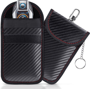 Fiat 500E Key Fob Anti-Theft Shielding Faraday Bag, Pair