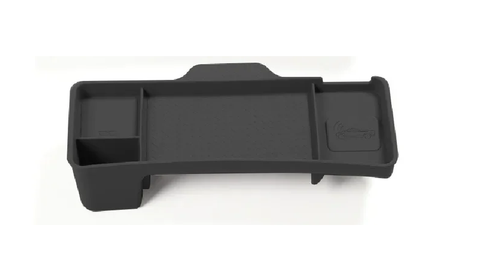 Tesla Model 3 Highland Behind Screen Silicone Storage Tray, Black, 2024-2026