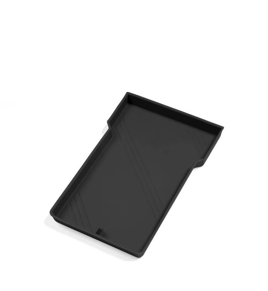 Tesla Model 3 Highland Lower Armrest Console Storage Tray, Silicone, Black, 2024-2026