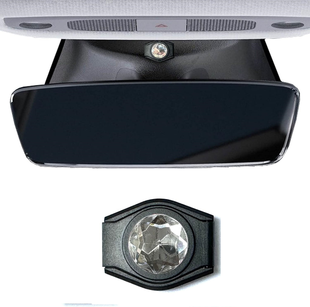 Tesla Model 3, Y Mirror Webcam Privacy Cover, Bling Rhinestone, 2017-2025