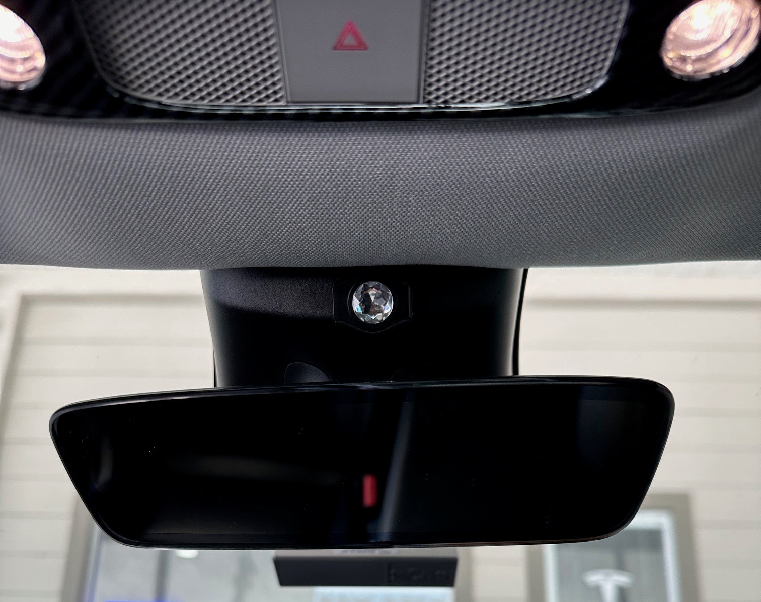 Tesla Model 3, Y Mirror Webcam Privacy Cover, Bling Rhinestone, 2017-2025