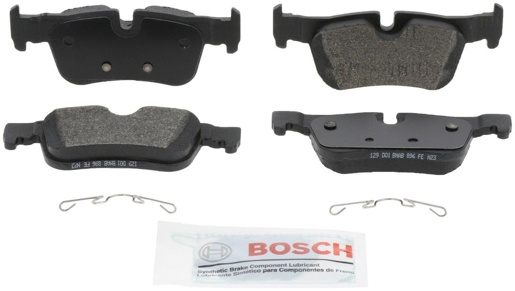 BMW I3 Rear Bosch Blue Semi-Metallic Brake Pads with Hardware, 2014-2021