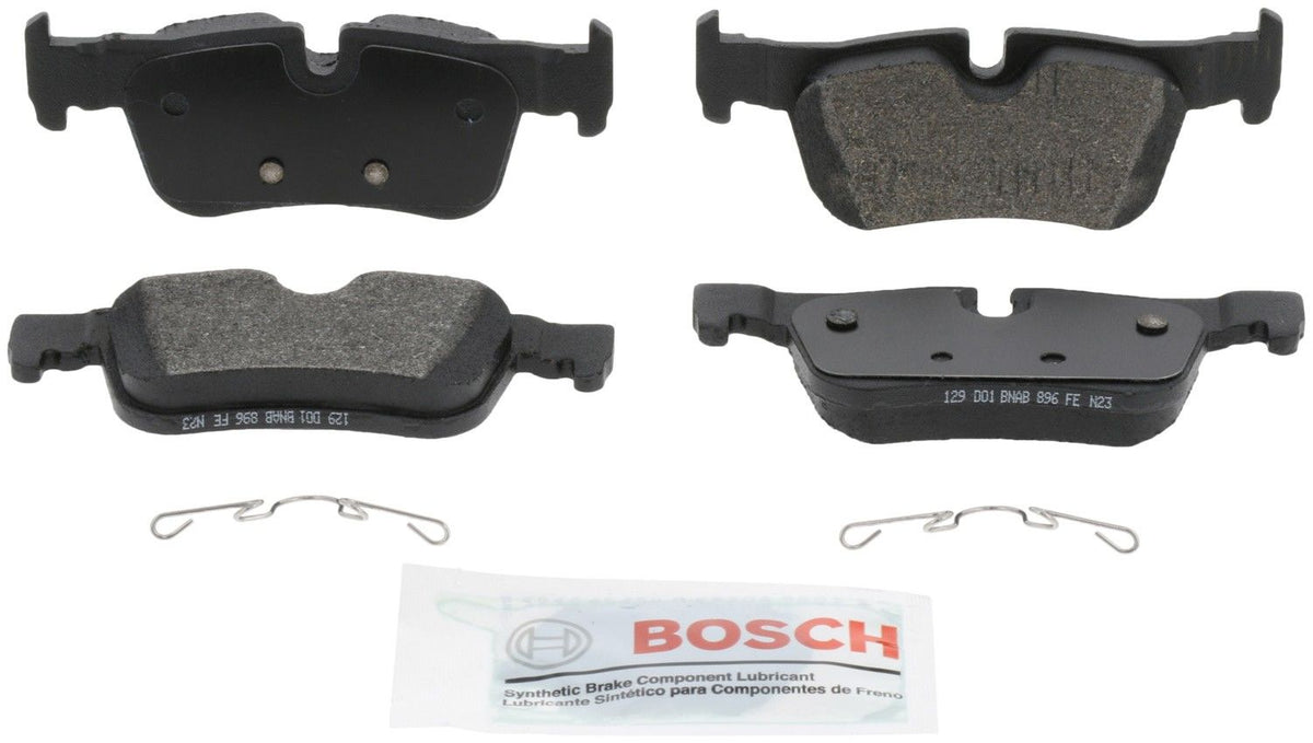 BMW I3 Rear Bosch Blue Semi-Metallic Brake Pads with Hardware, 2014-2021