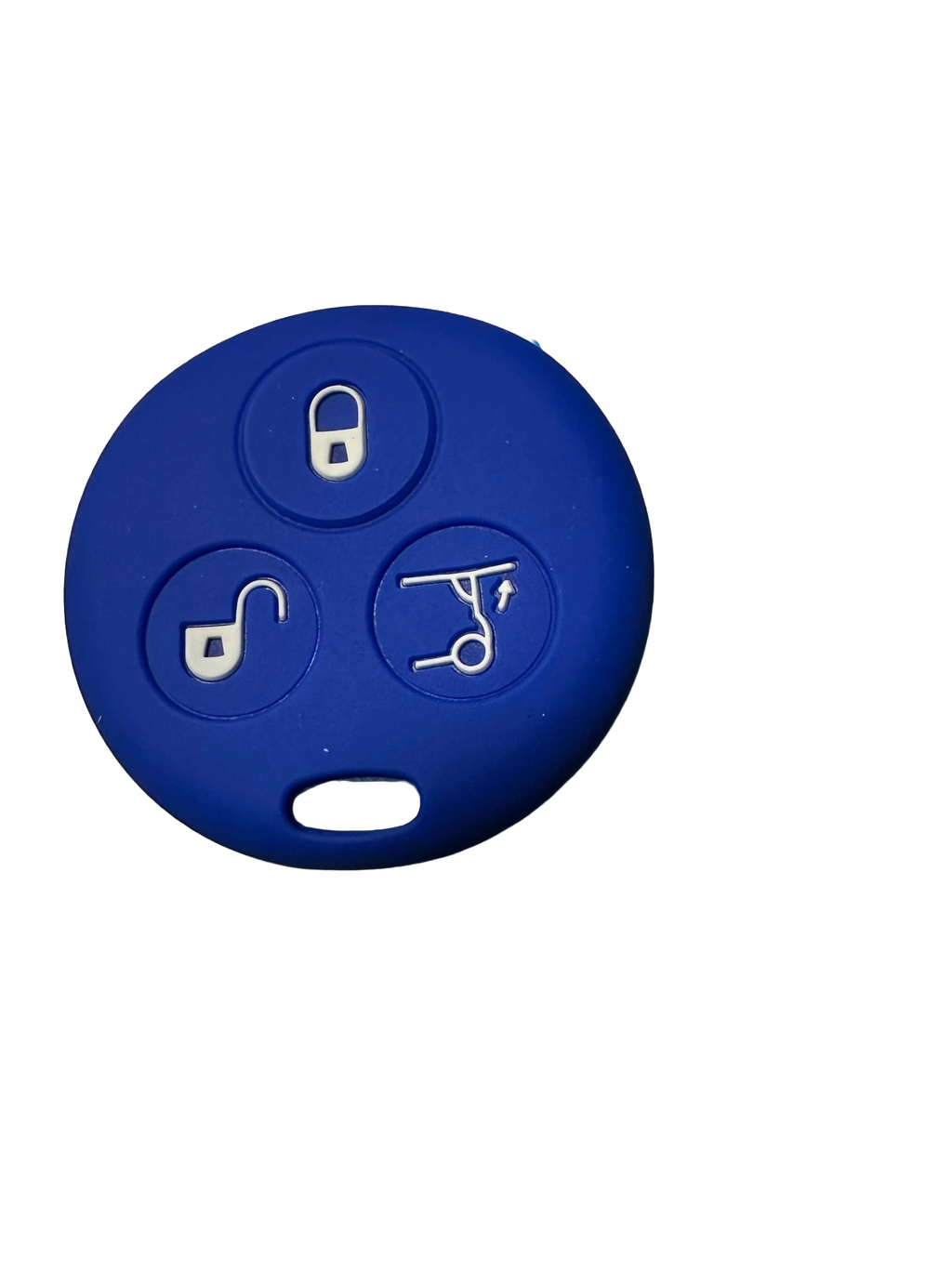 Smart Car Fortwo 3 Button Key Silicone Protector Case Holder, Blue