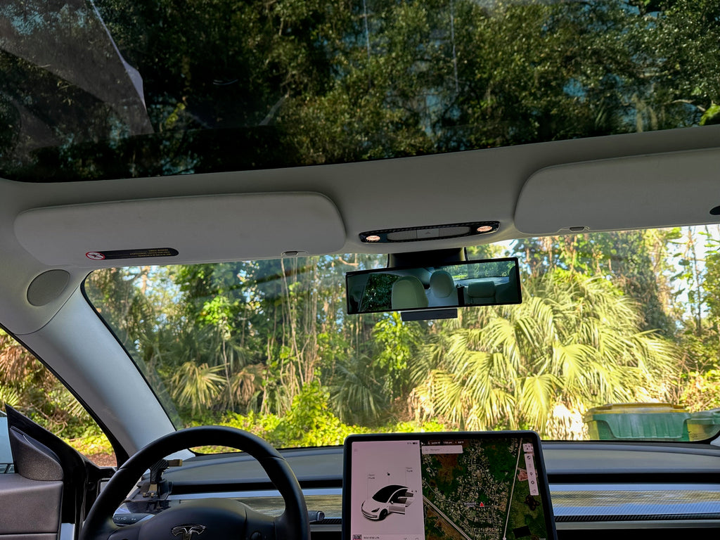 Tesla Model S, 3, X, Y, Inside Rear-View Mirror, Wide-Angle View, Convex Clip On