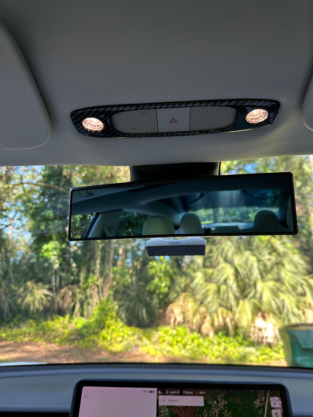 Tesla Model S, 3, X, Y, Inside Rear-View Mirror, Wide-Angle View, Convex Clip On