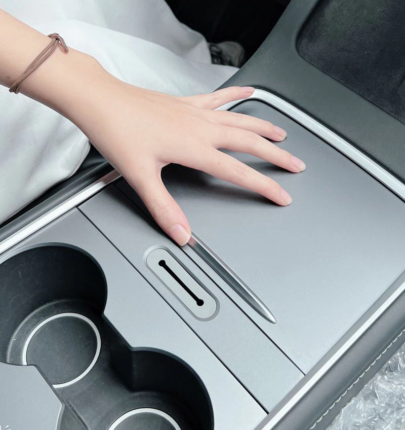 Tesla Model 3, Y Center Console Tray Organizer with Cable Holder, 2021-2023