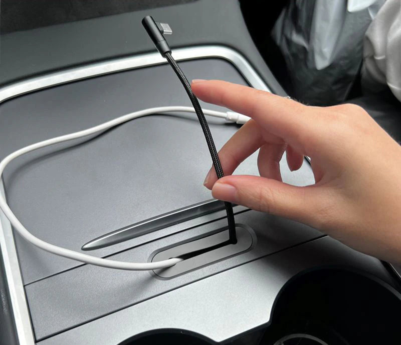 Tesla Model 3, Y Center Console Tray Organizer with Cable Holder, 2021-2023