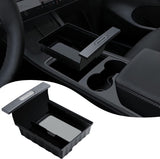 Tesla Model 3, Y Center Console Tray Organizer with Cable Holder, 2021-2023