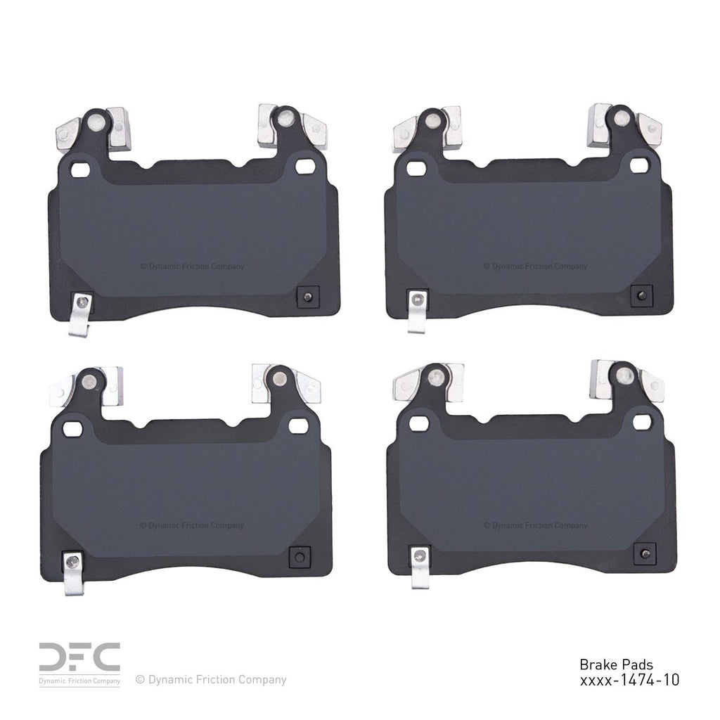 Tesla Model S DFC 3000 Ceramic Front Disc Brake Pads, 2012-2013