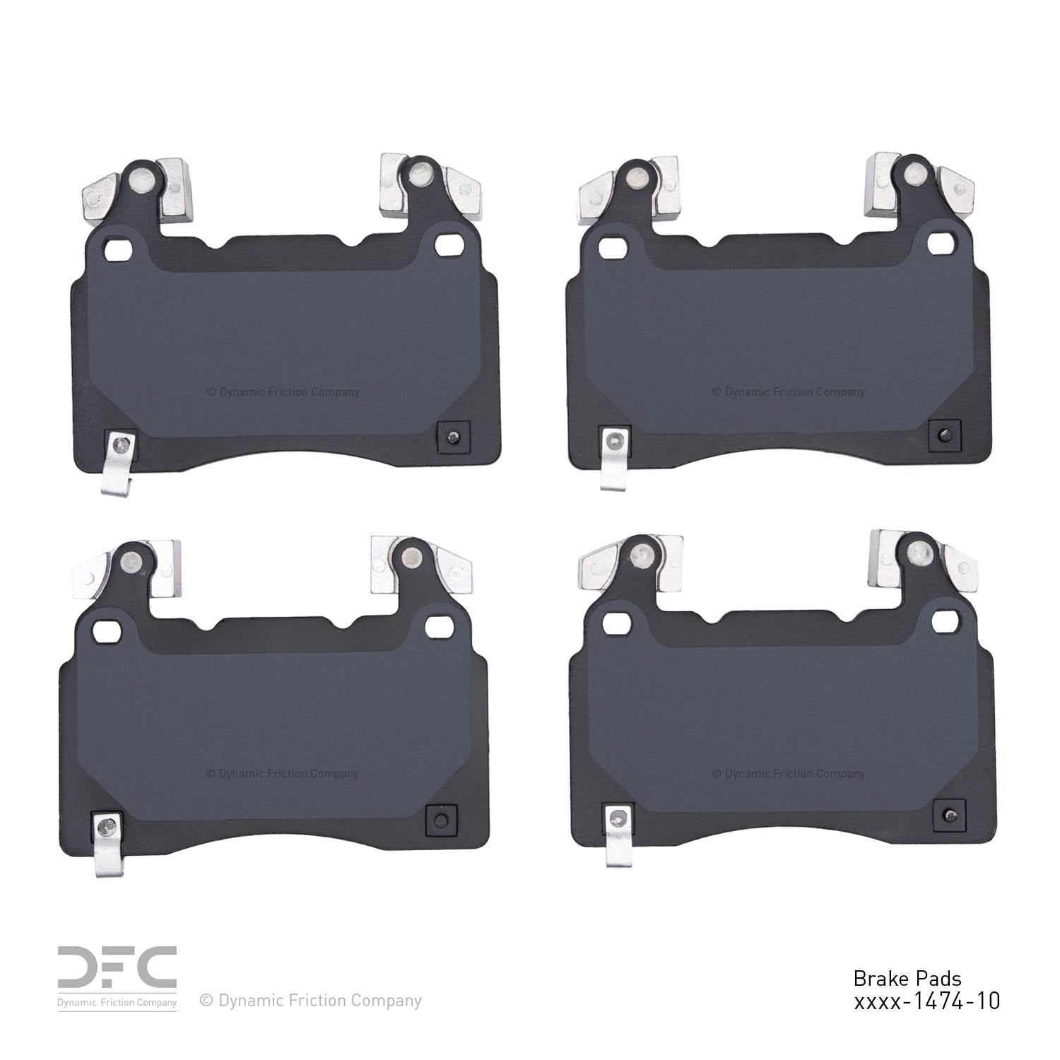 Tesla Model S DFC 3000 Ceramic Front Disc Brake Pads, 2012-2013