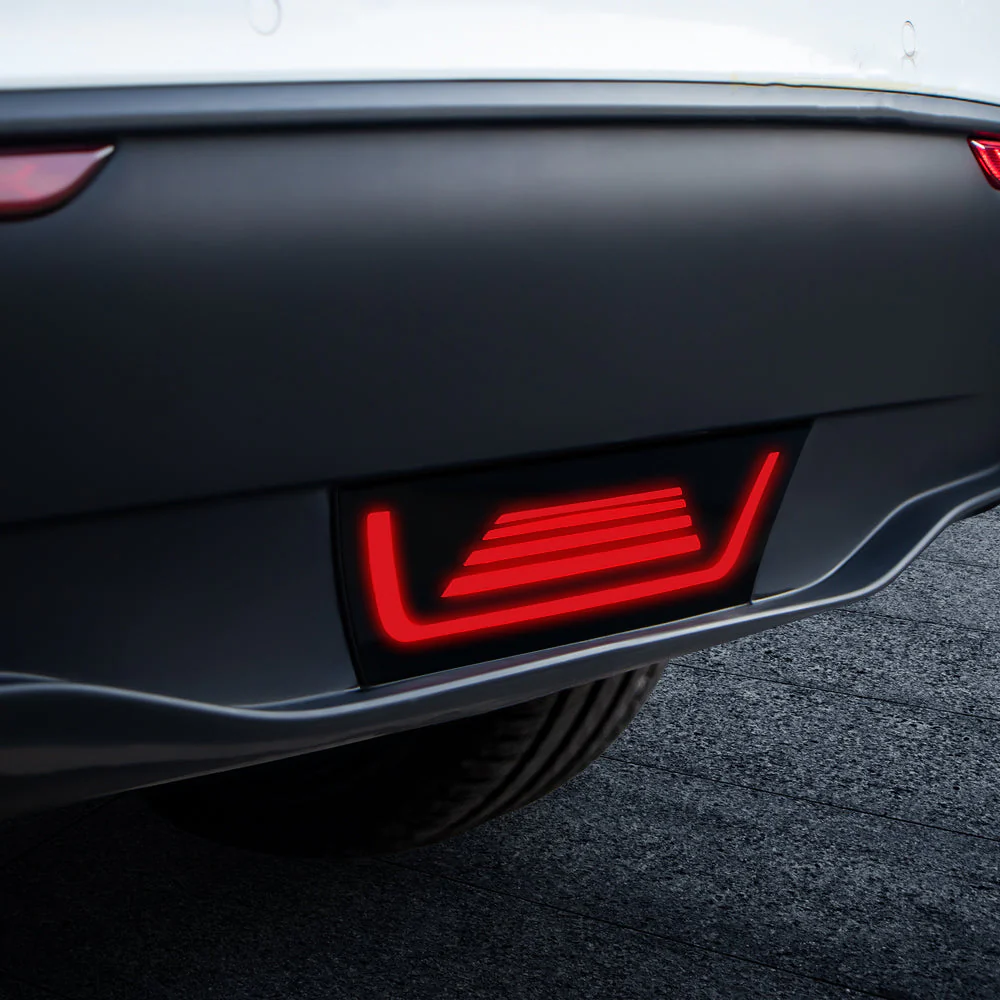 Model Y Zebra-Stripe Pilot Light Rear Brake Light Add On, 2020-2024