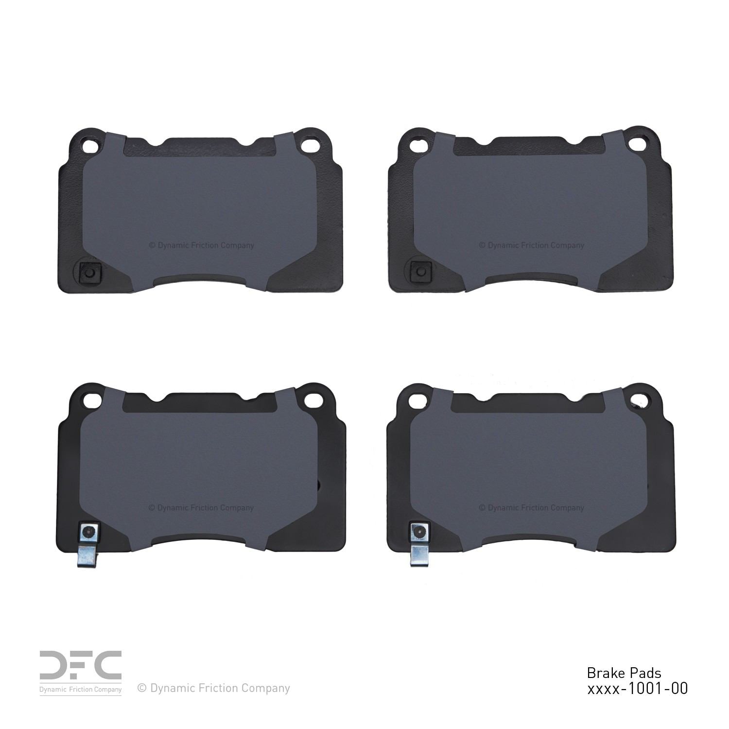 Tesla Model S DFC 3000 Ceramic Front Disc Brake Pads, 2014-2021