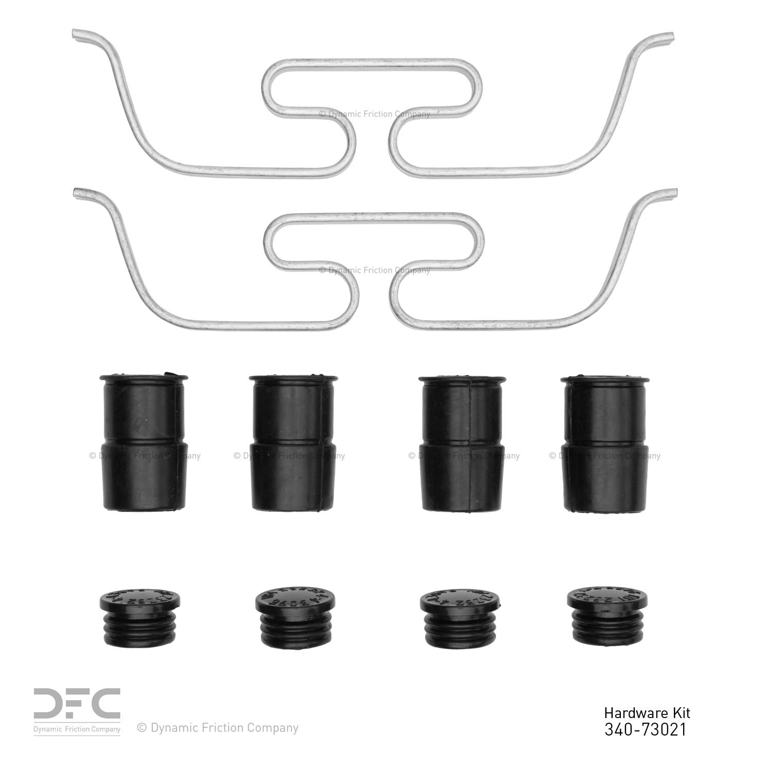 Jaguar I-Pace Front Disc Brake Pad Hardware Kit, 2019-2024