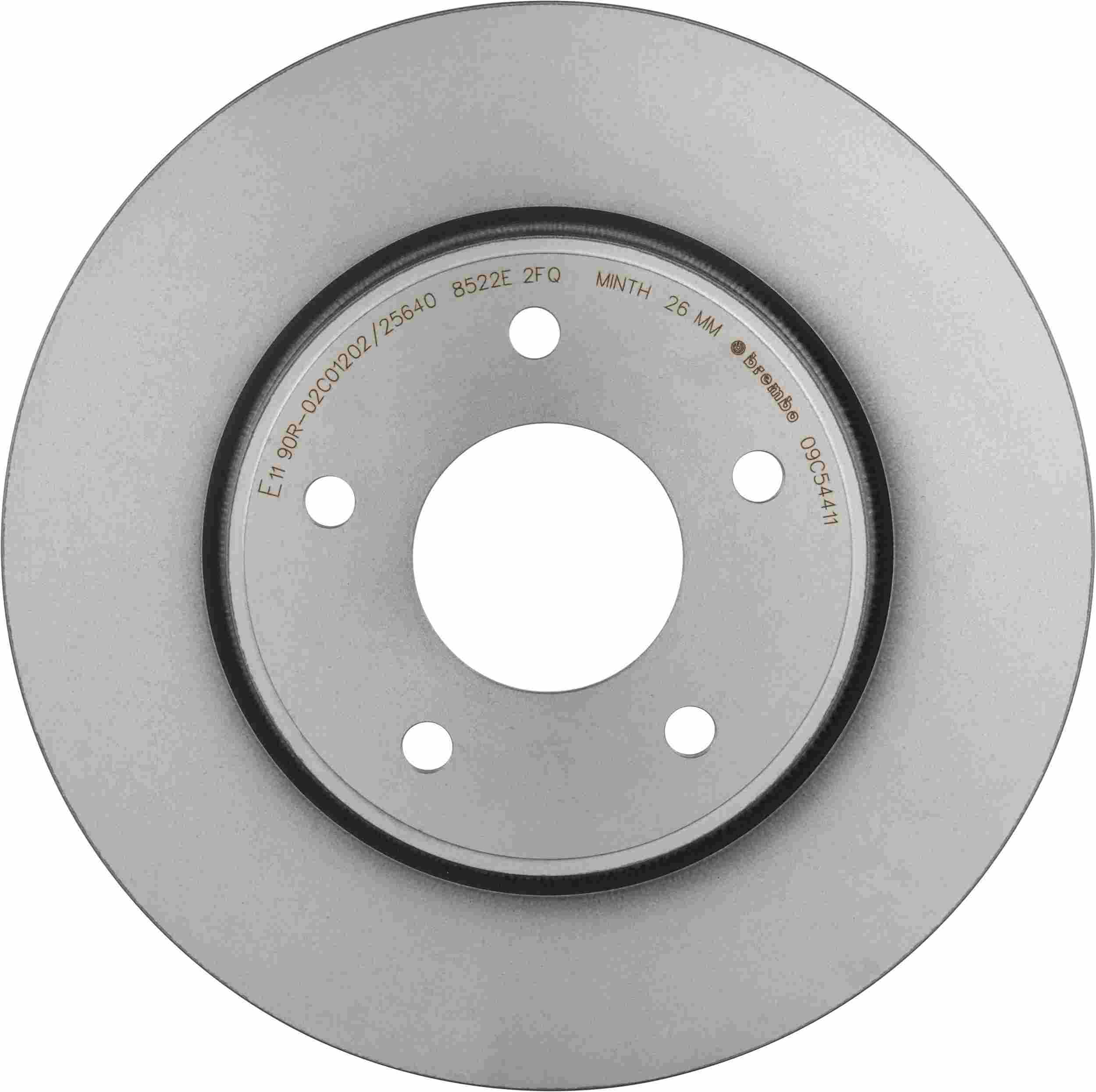 Nissan Leaf Brembo Premium UV Coated Front Brake Rotor, 2011-2025