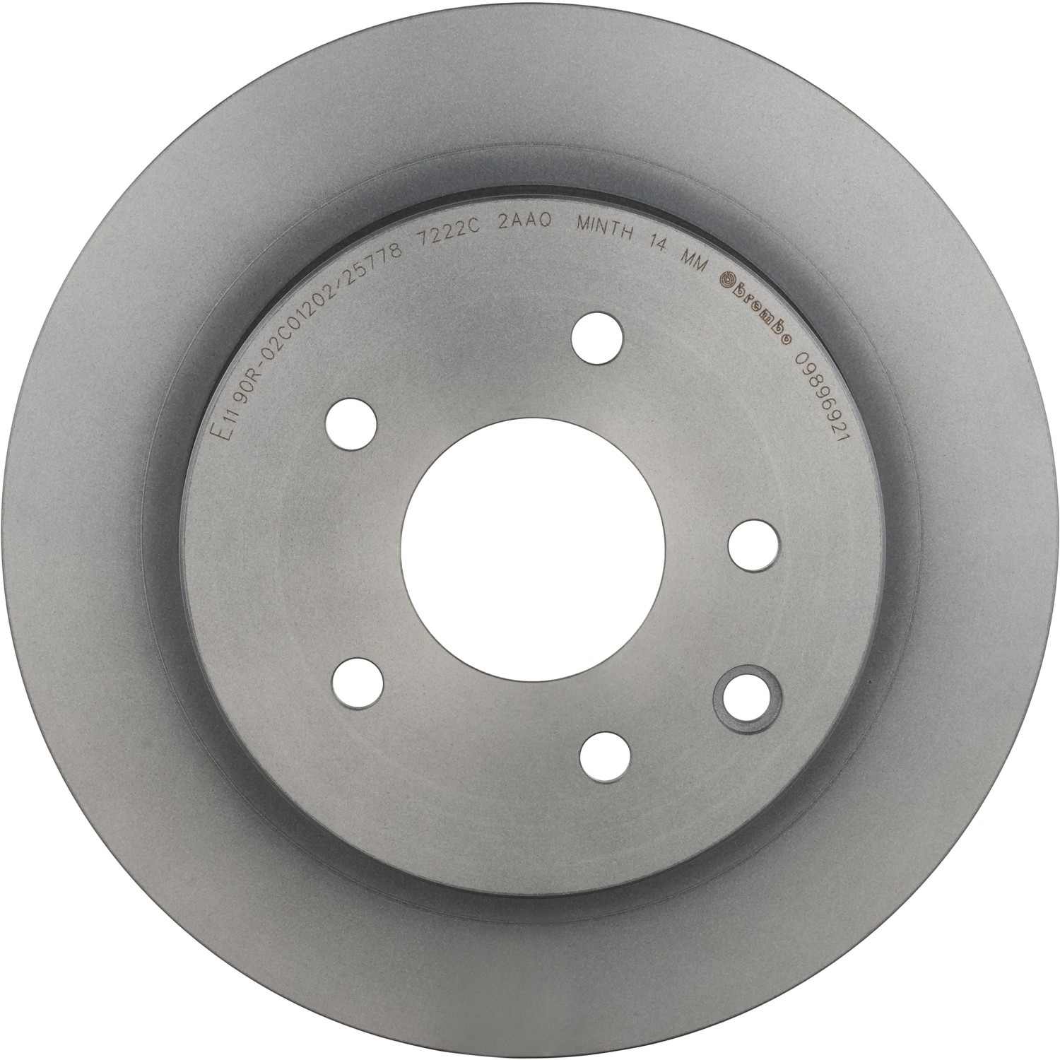Nissan Leaf Brembo Premium UV Coated Rear Brake Rotor, 2011-2025