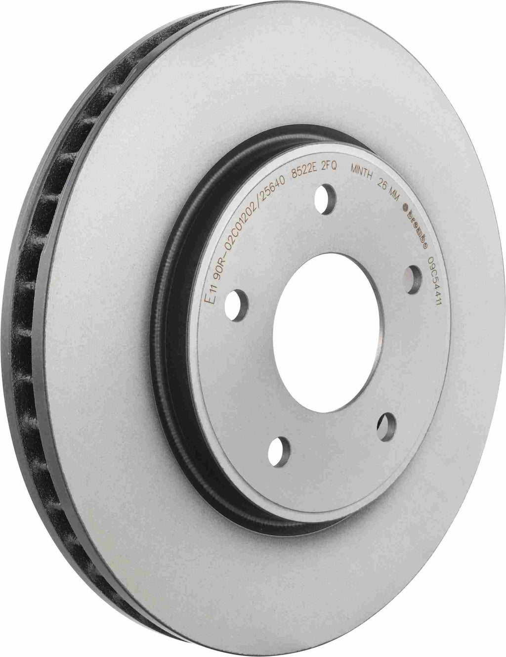 Nissan Leaf Brembo Premium UV Coated Front Brake Rotor, 2011-2025
