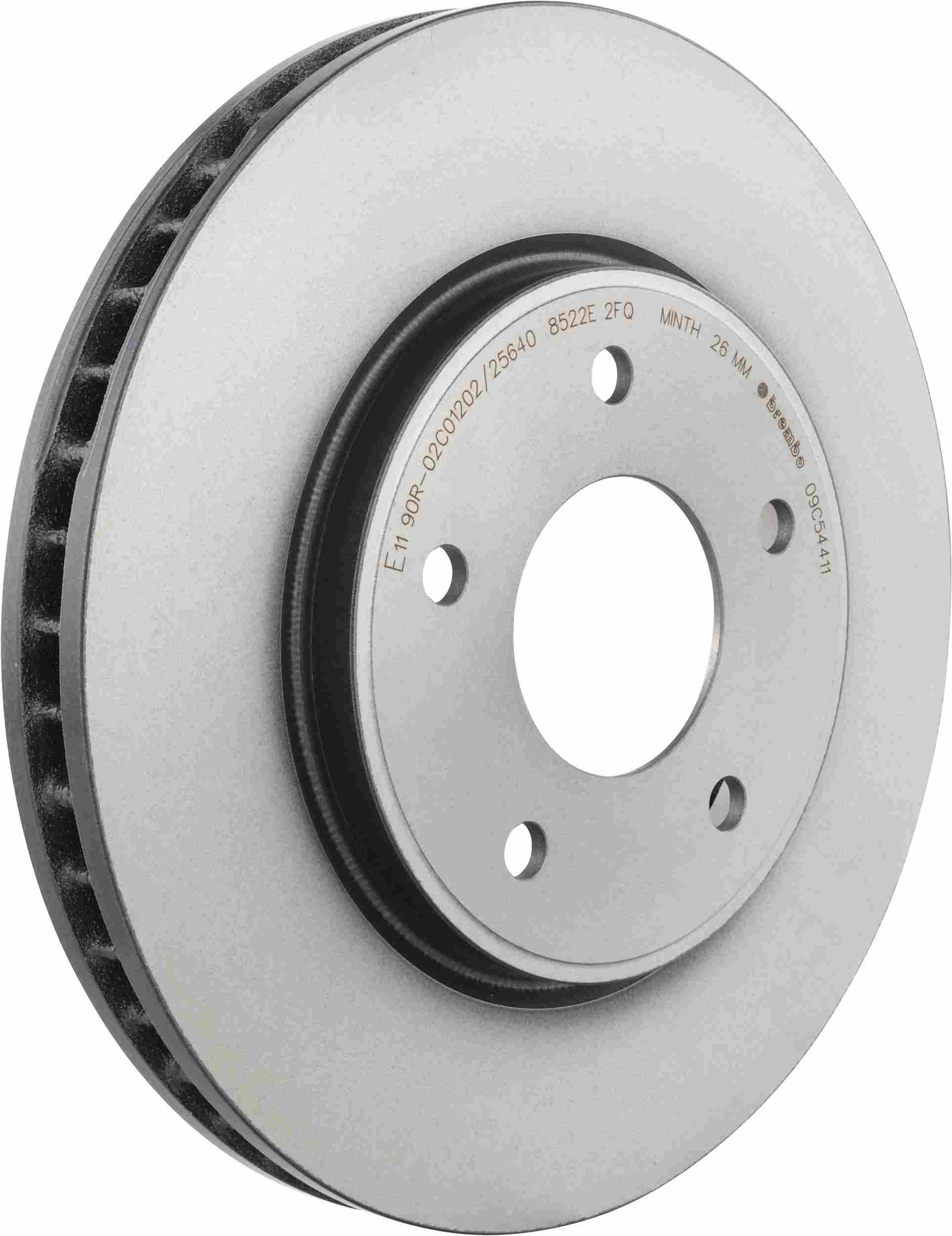 Nissan Leaf Brembo Premium UV Coated Front Brake Rotor, 2011-2025