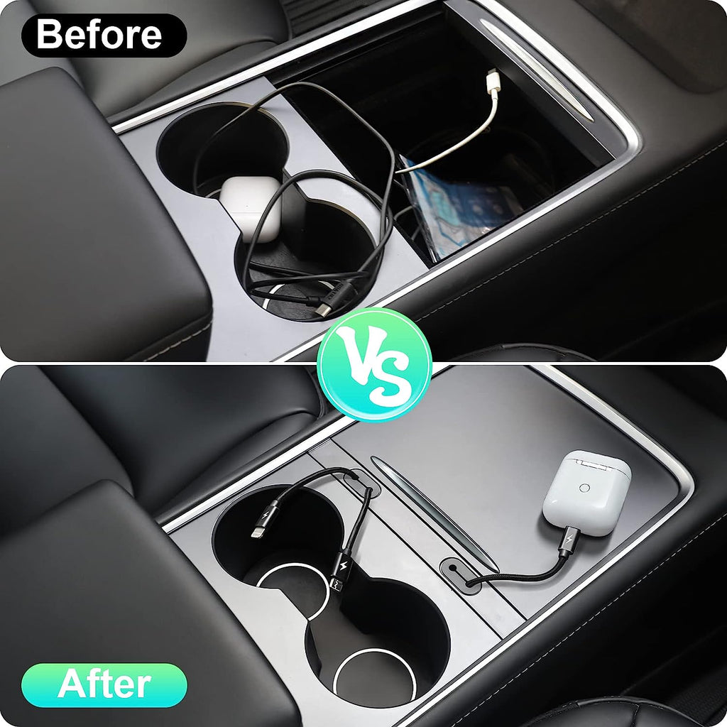 Tesla Model 3, Y Charging Cable Holder Organizer for Center Console, 2021-2023