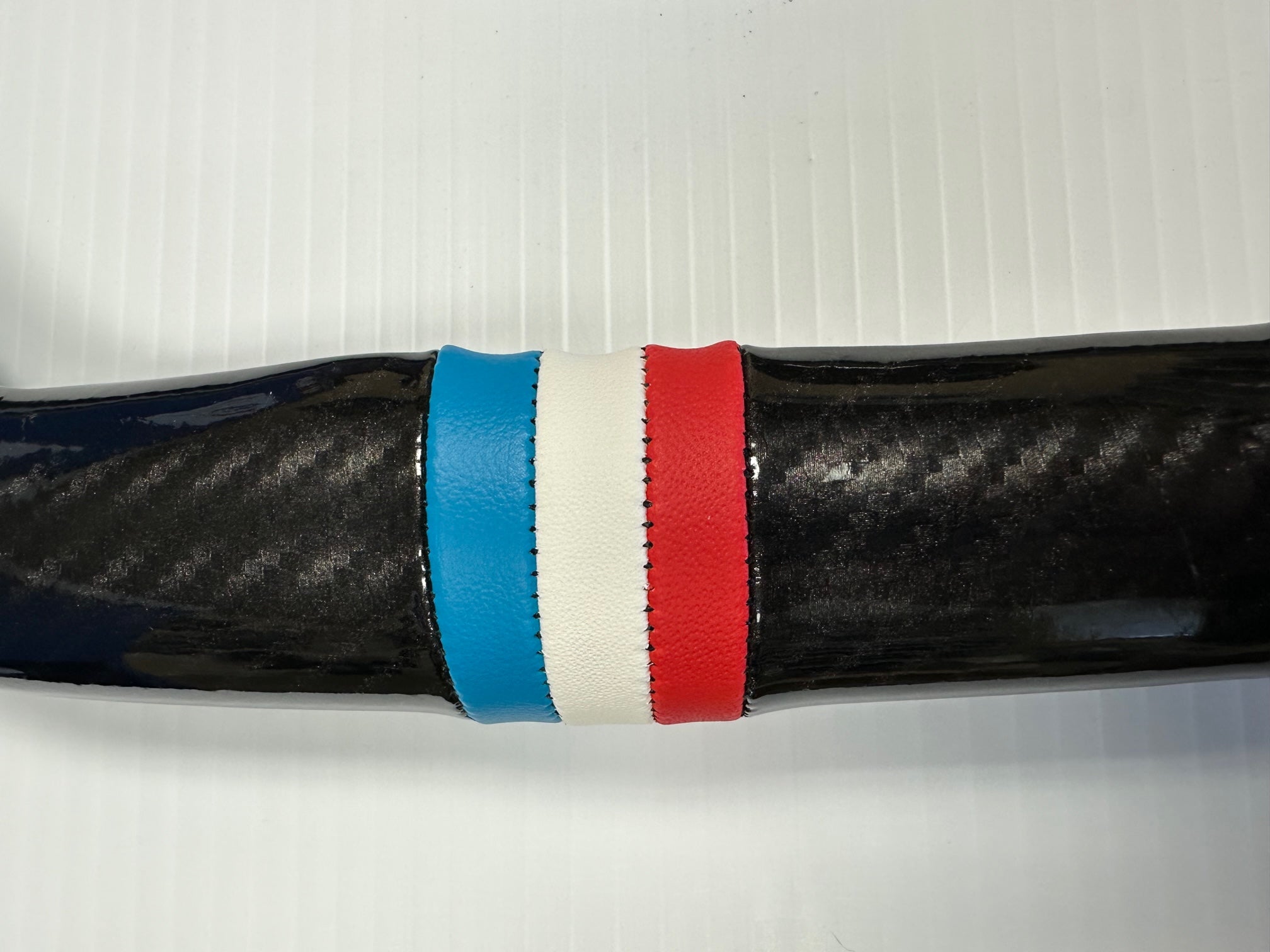 Mustang Mach-E GT Steering Wheel Cover, Leather, Carbon Fiber, 2021-2024