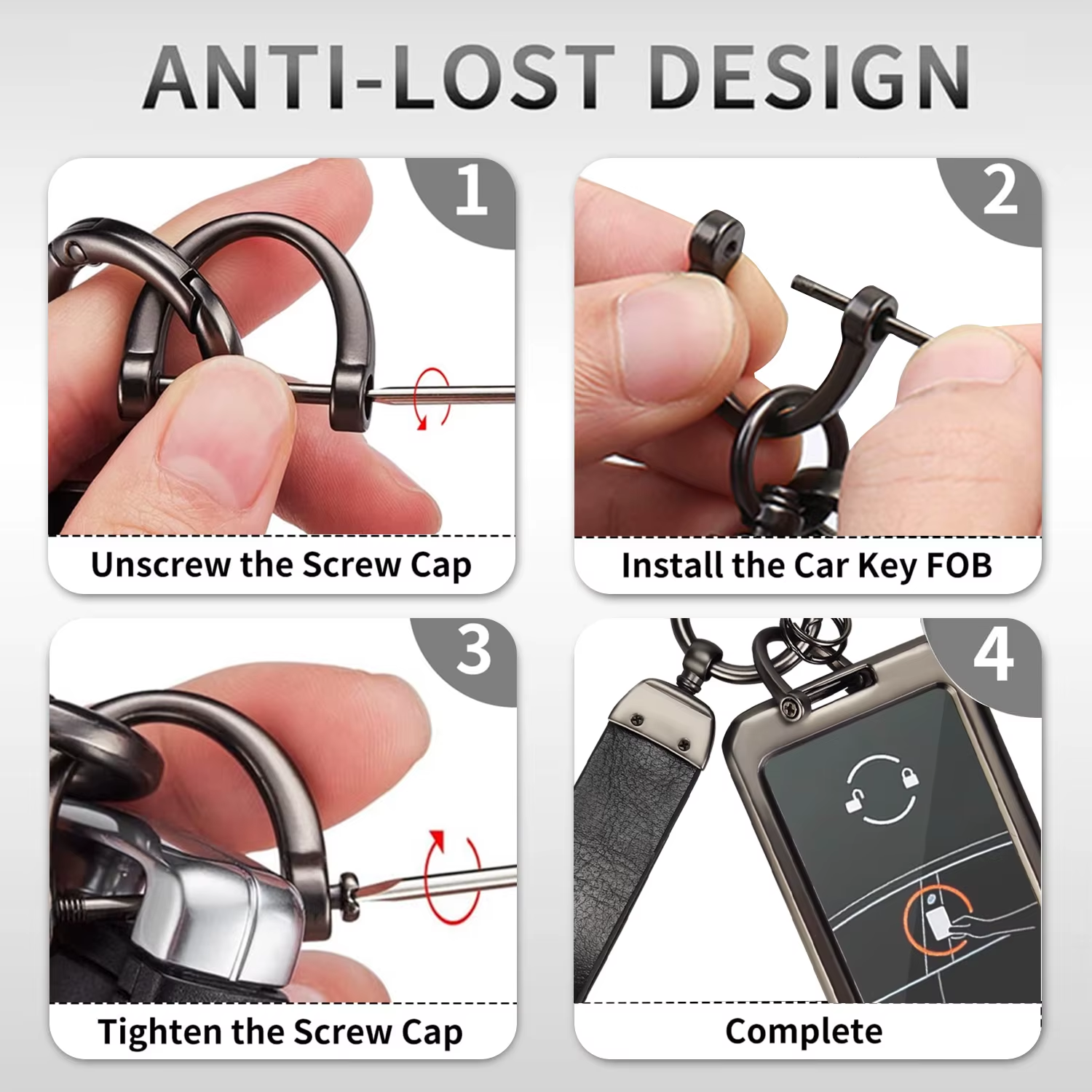 Key Card Protector Case Aluminum Alloy for Tesla Model 3, Y, Rivian