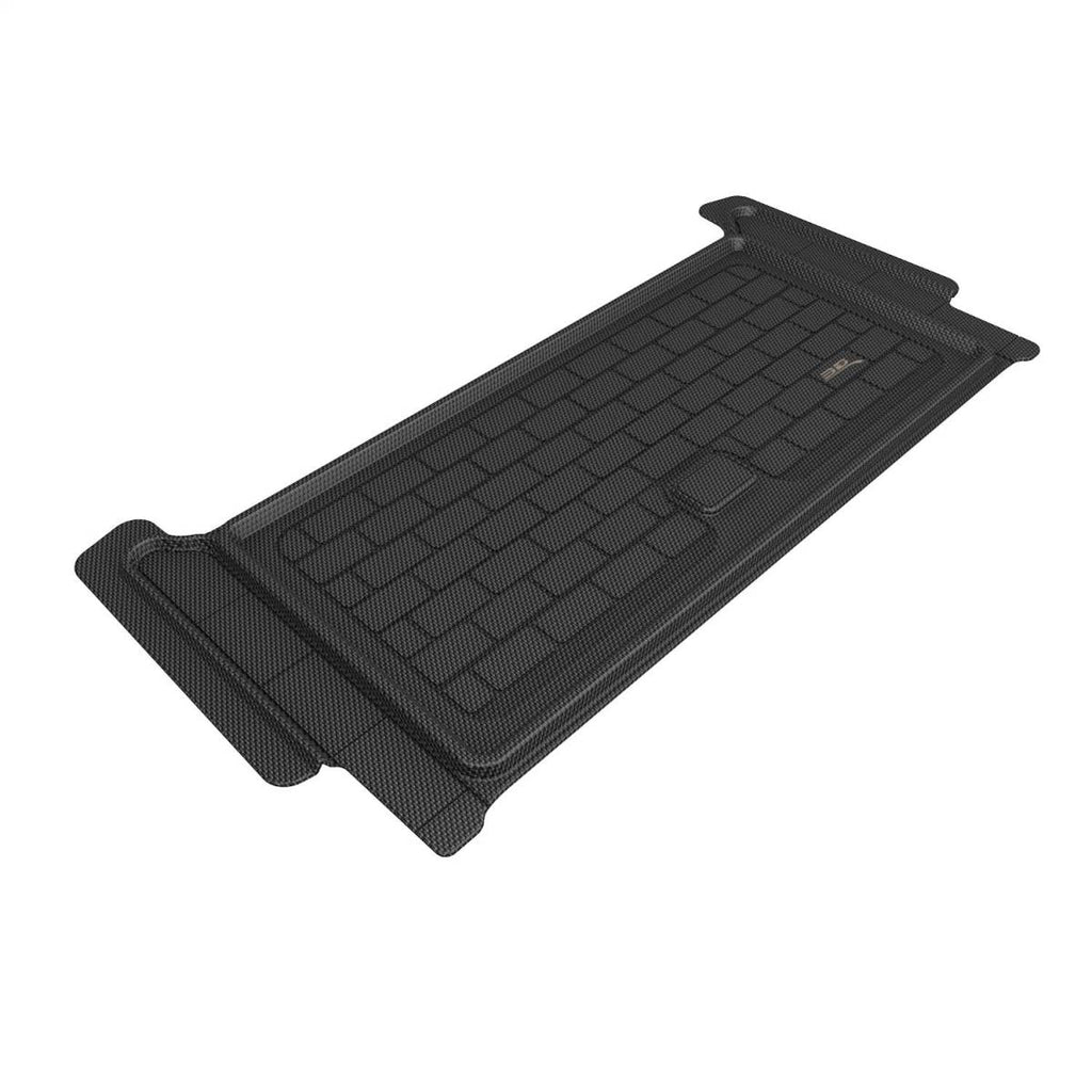 3D MAXpider Rear Cargo Liner Kagu Black for Rivian R1S, 2022-2025