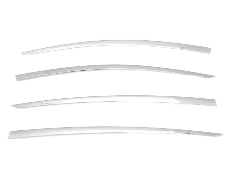 Tesla Model 3 Side Window Deflectors, Chrome, 2017-2023