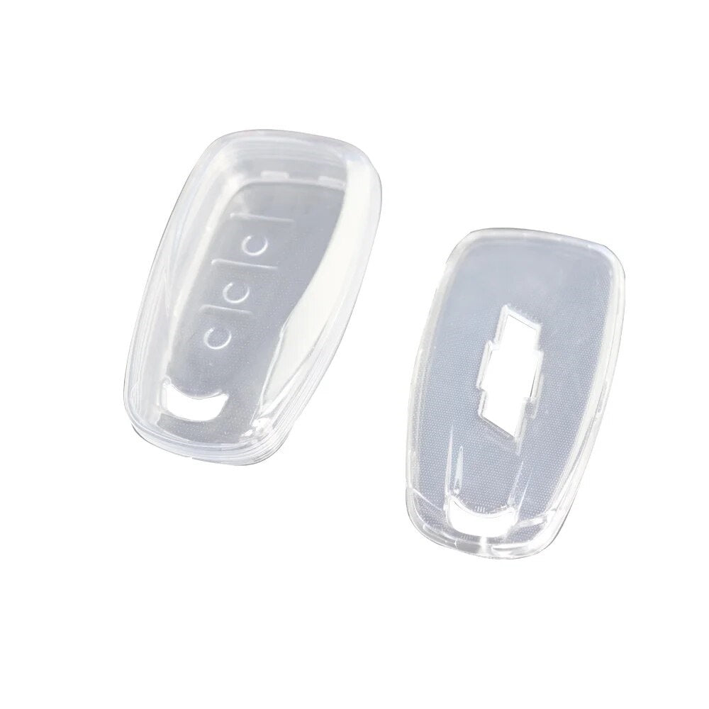 Chevy Bolt EV, EUV Soft TPU Key Fob Case Cover, Clear, 2017-2023