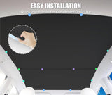 Tesla Model Y Skylight Sunroof Sunshades, Foldable, Storage Case, W/ Blackout Cloth, 2020-2024