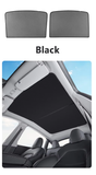 Tesla Model Y Skylight Sunroof Sunshades, Foldable, Storage Case, W/ Blackout Cloth, 2020-2024