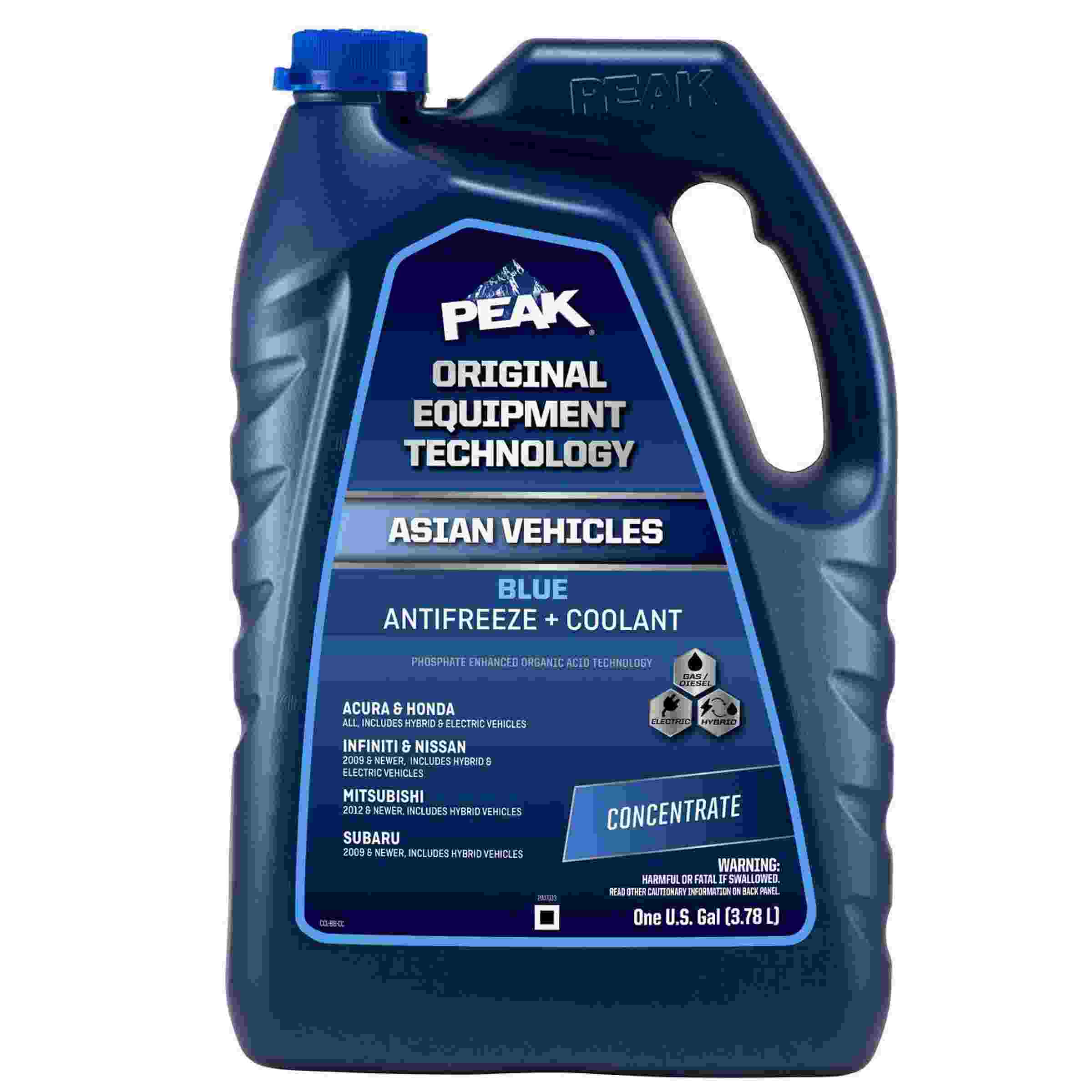 Nissan Leaf Drive Motor Coolant Extended Life Blue Concentrate, 1 Gallon
